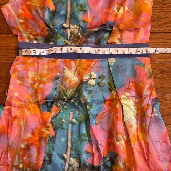 Moschino CheapandChic Floral Watercolor Silk Dress - Picture 12 of 13